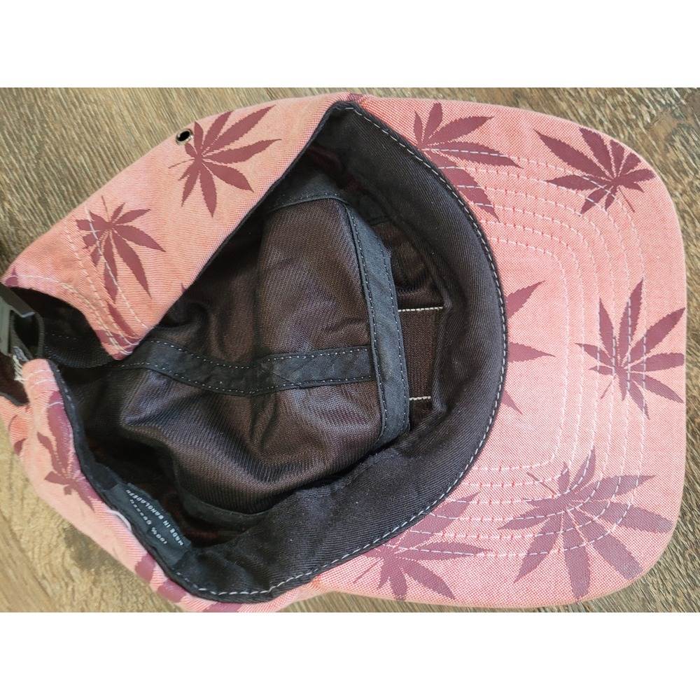 HUF 5 Panel Hat Leaf Print Camp Cap Adjustable Strapback #5 - Picture 6 of 8
